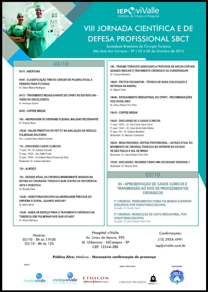 VIII Jornada Cientifica e de Defesa Profissional SBCT